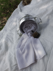 Glitter Shiny Stolar Chiffon Hijab – Snow White Shimmer - Image 2