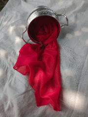 Glitter Shiny Stolar Chiffon Hijab – Snow White Shimmer - Image 2