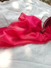 Glitter Shiny Stolar Chiffon Hijab – Snow White Shimmer - Image 3