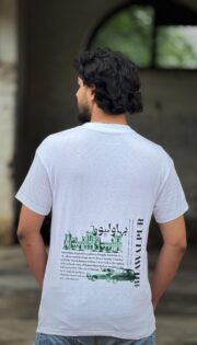 Bahawalpur Heritage Graphic Tee – Classic White Crewneck - Image 2