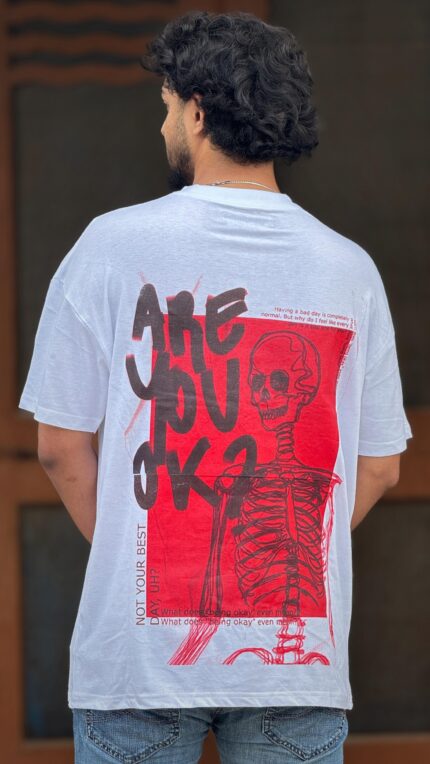 “Are You OK?” Back‑Panel Graphic T‑Shirt - Image 2